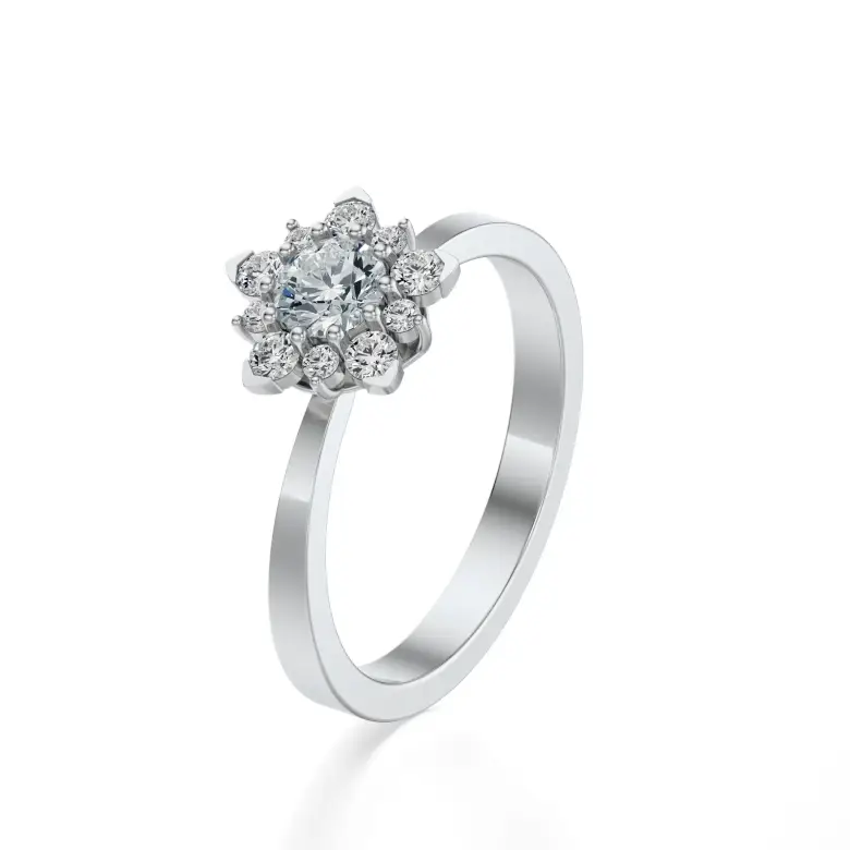 Pierścionek białe złoto z diamentami AJPZ_140